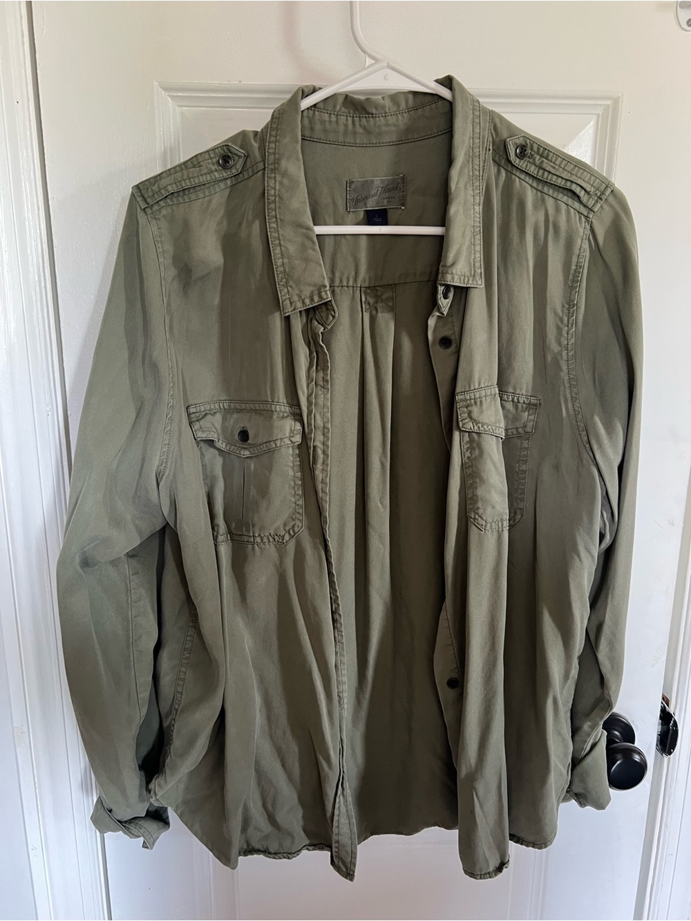 Universal Thread Olive Utility Shirt Jacket for Women